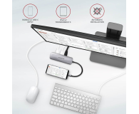 Axagon HMC-5, USB 5Gbps hub, porty 2x USB-A, HDMI 4k/30Hz, SD/mSD - 1353435 - zdjęcie 2